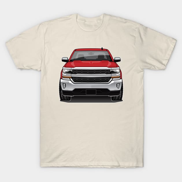 2018 Chevy 1500 Pick up Red T-Shirt by RBDesigns